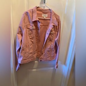“Time and Tru” sz XL (16-18) pink denim jacket